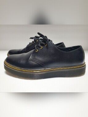 Dr. “Doc” Martens Zavala Lo Black Leather Unisex Oxford Men 8 /Women 9 (AW004)